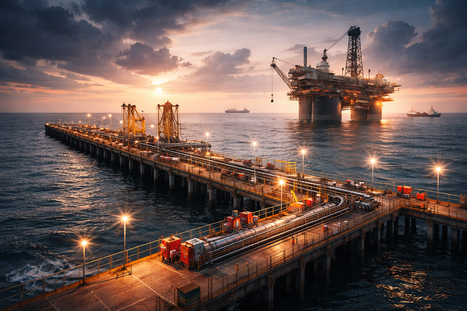 Marine Jetty and Oil Platform